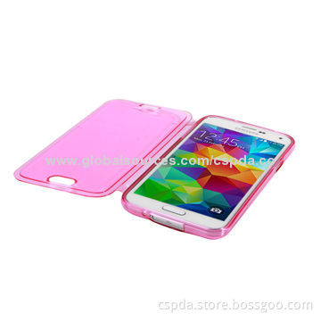 Fast Deadline Folio Style TPU Mobile Phone Case for Samsung Galaxy S5, Different Colors Welcomed